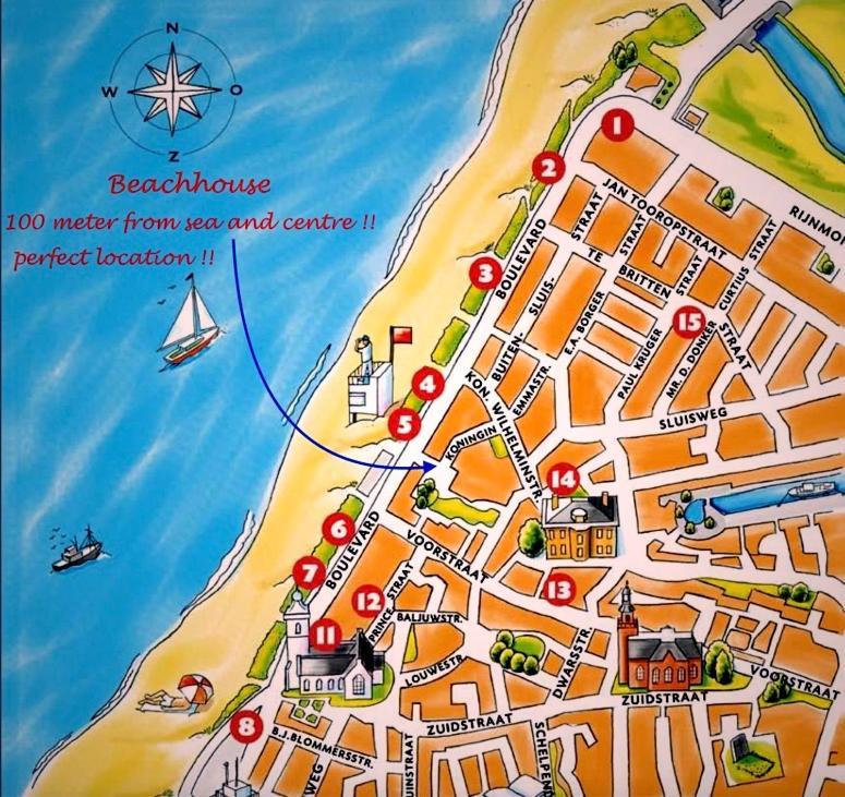Beachhouse Anna, 1 Minute Walk To The Beach And Centre Of Katwijk, Free Private Parking Next To The House ! Katwijk aan Zee Exteriér fotografie